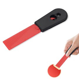 KMYZQDV Scraper Tool Kitchen 2-in-1 Use Self Sharpening Cleaning Scrappers for Dish Counter Cooktop Glass Cutting Board Small Rubber Bench Pan Scooper Scratch Plastic for Dishes