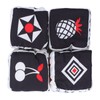 4pcs Baby Cloth Blocks Toy Letters Animals Learning Black White