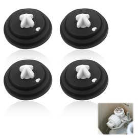 Wasserve Cistern Inlet Diaphragm, Valve Diaphragm Washers, 4 Pieces Sealing Membrane Float Valve, Membrane Side Entry Diaphragm Washers for Cisterns and Toilet Water Tank