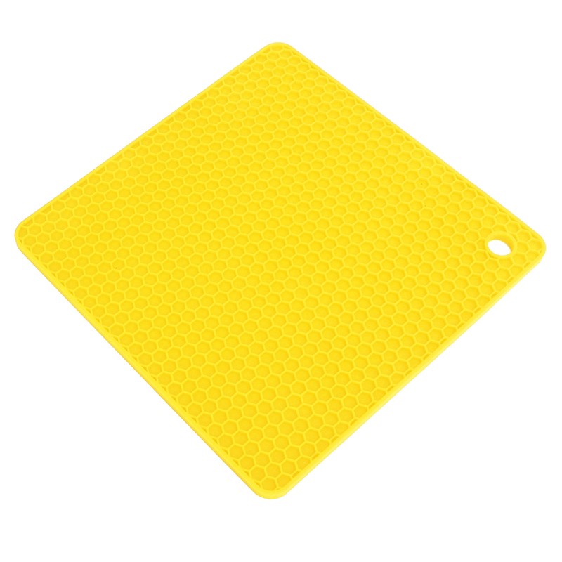 5Pcs Silicone Trivet Mat Square Round Honeycomb Hot Pad Non