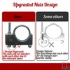 2Packs 2-1/2" Heavy Duty Exhaust System Hanger, Universal Exhuast Hanger,