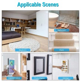 Adispotg Rug Gripper, 24 Pcs Double Sided Anti Curling Carpet Grippers underlay, Washable and Reusable Carpet non Anti slip rug grip for wooden, tile, marble, laminate and linoleum floors