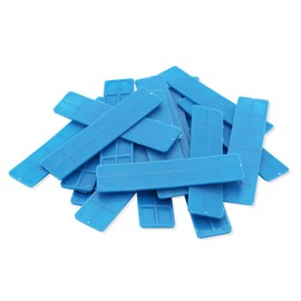 SILISTO Plastic Glazing Blocks 100 x 30 x 2 mm – Pack of 1000 – The Plastic Spacers are Suitable as: Wheel Chocks, Spacers, Leveling Plates, Glazing Blocks or Mounting Blocks