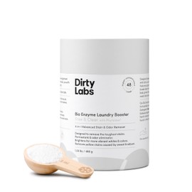 Dirty Labs | Scent Free | Bio Enzyme Laundry Booster | 48 Loads (1 lb) | Hyper Concentrated | High Efficiency & Standard Machine Washer | Nontoxic, Biodegradable | Stain & Odor Removal Enzyme Booster