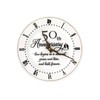 Treble Bee 50th Anniversary Ceramic Clock, Elegant Clock Gifts for