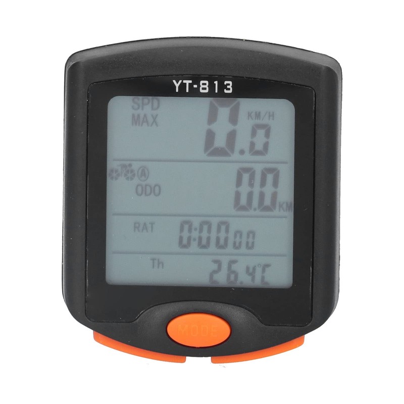 Ejoyous Digital Bicycle Computer, Waterproof Wireless Bicycle Speedometer with LED