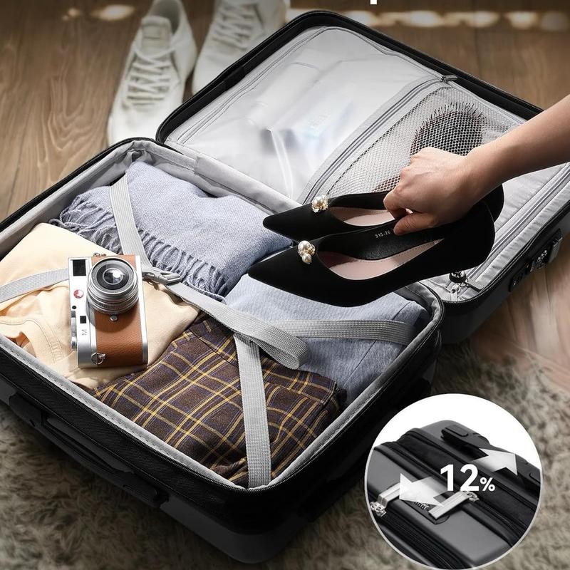 Luggex Carry on Expandable Luggage with charging ports and laptop
