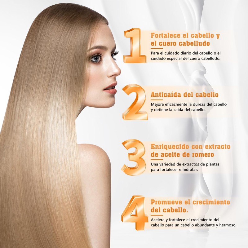 BSOON Champú Anticaída, Promueve el Crecimiento del Cabello, con Ginseng