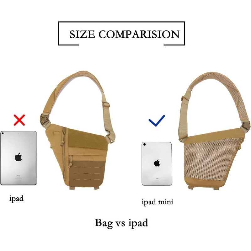 Concealed Carry Sling Bag for Men, Chest Holster Bag of