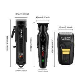 Razors Professional Haircut Set, USB Rechargeable, T-Cutter Carving Scissors, Men's Electric Razor, Expediency for Camping or Home use