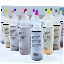 STOBOK 18-Color Tie Dye Pigments Easy DIY Kit Non-Toxic No Mix Ideal for Children's Art Clothing Projects