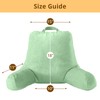 Sasttie Reading Pillow for Bed, Velvet Back Support Pillow for