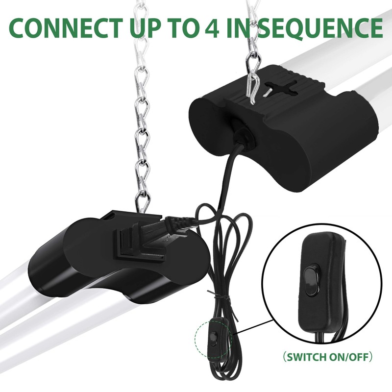 Bbounder 10 Pack Linkable LED Utility Shop Light, 4 FT,