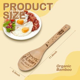 Mothers Day Mom Gifts for Mom Grandma Wife from Husband Daughter Son -Wooden Cooking Spoons Set - Mother's, Christmas,Birthday, Anniversary Kitchen Cooking Presents Ideas for Women Her