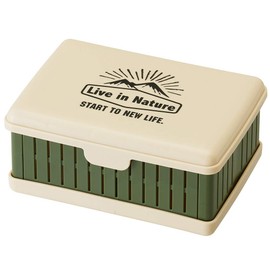 Skater OS1 LIVENATURE Foldable Sandwich Case, Made in Japan, 5.9 x 6.7 x 2.3 inches (12.5 x 17 x 7 cm) - A