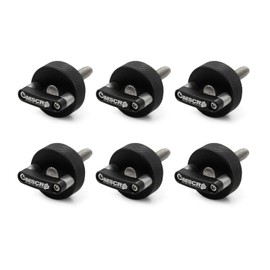 Billet Aluminum Hard Top Quick Removal Fastener Thumb Screw Integrated D Ring for Jeep Wrangler JK 2007-20018 JL 2018-2022 & Gladiator JT (Black)