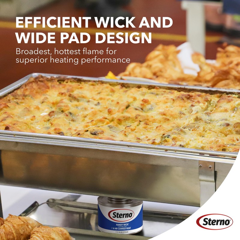 Sterno Fuel Cans - 6-Hour Burn, (12-Pack) Chafing Dish Fuel