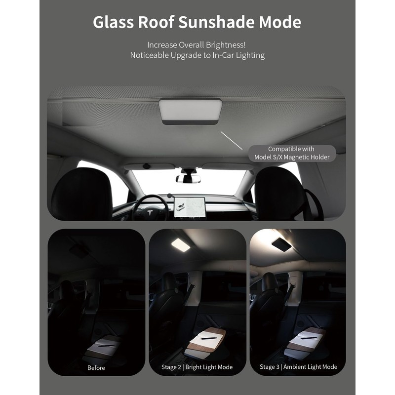 JOWUA Portable LED Light Compatible for MagSafe Wireless Charging, Supports