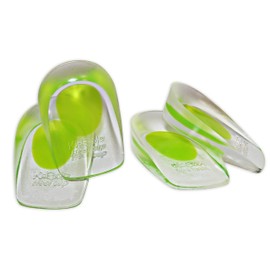 KidSole - Juego de 2 copas de gel ligeras para el talón para niños con tacones sensibles, espolones de talón, fascitis plantar o dolor de tobillo (tallas 11-2)