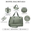 Travel Duffel Bag, Weekender Bags for Women with Shoe Compartment,2Pcs