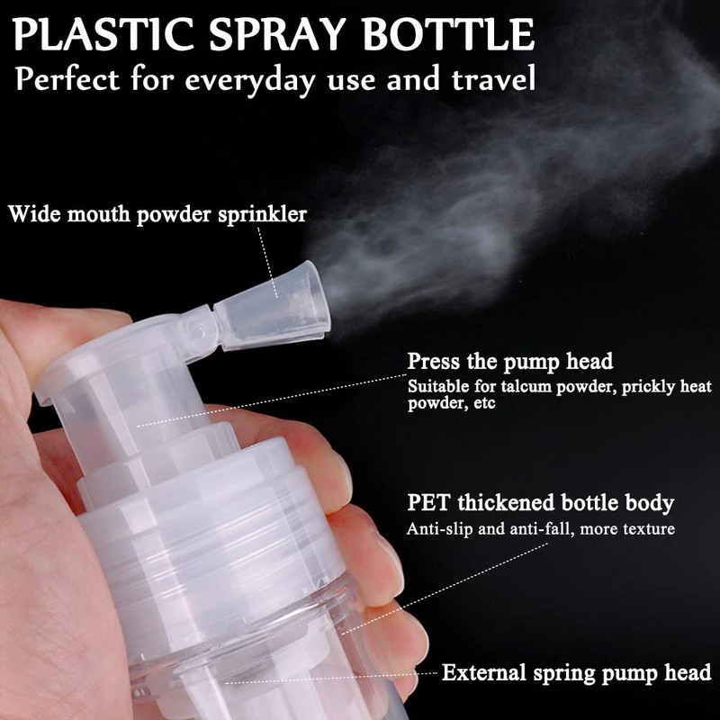 AKOAK 1 Pack 110ml Portable Detachable Travel Spray Bottle Container
