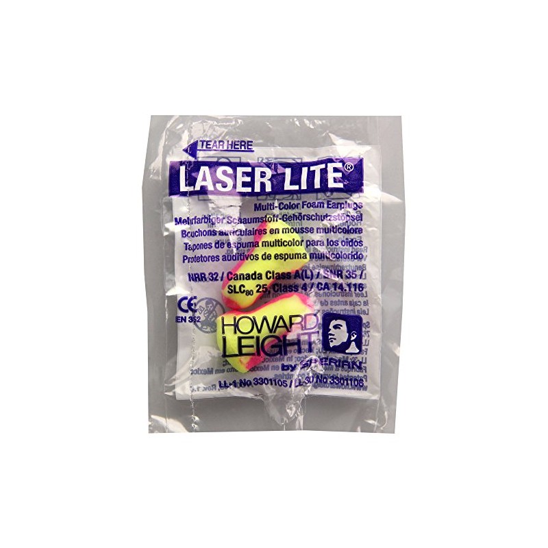 HOWARD Leight Laser Lite Hearing Protection Pack of 2