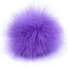 Pack of 10 8 cm Faux Fur Pompom Fur Pompoms