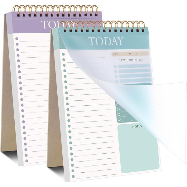 2 Packs To Do List Notepad, Totally 208 Pages To