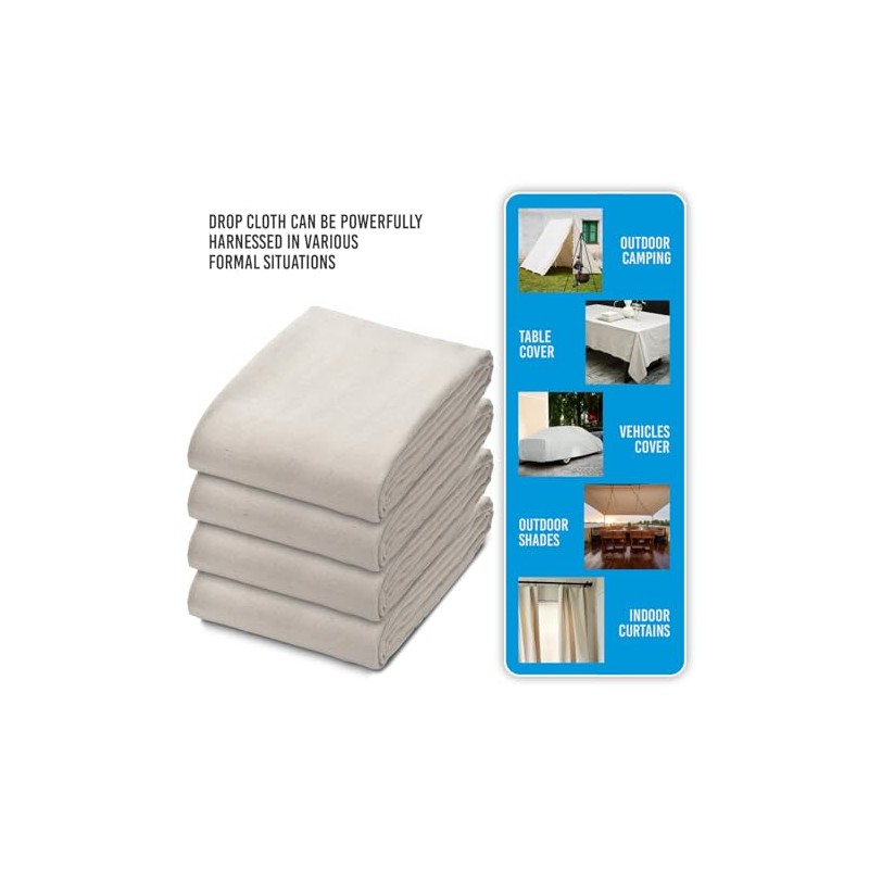 Canvas Drop Cloth - Durable Protection for Painting and Home