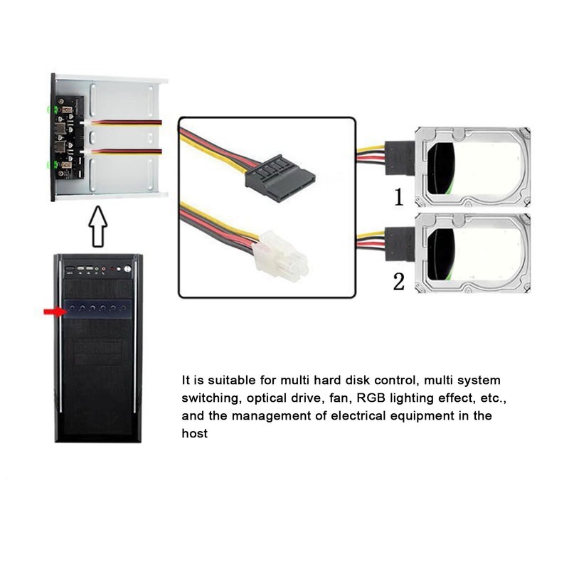 USB Front Panel Adapter 2 Ports USB3.0 Stable Reliable Independent