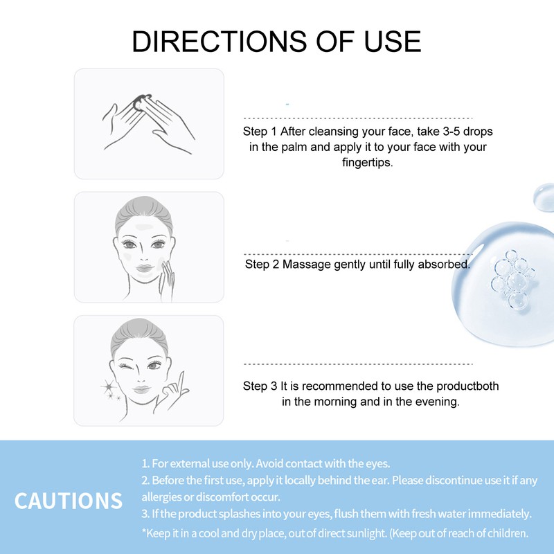 4D Hyaluronic Serum Hydrating Repairing Moisturizing Soothe Concentrated Hyaluronic Serum