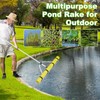 Pond Rake Aquatic Weed Rake,Detachable Float Lake Rakes,Aluminum Landscape Rake