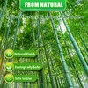 Natural Bamboo Slat Screening,6.5FT x 13FT Bamboo Fence Panel for