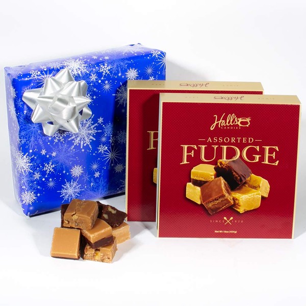 White Christmas - Assorted Fudge Gift Box - Hall's Candies