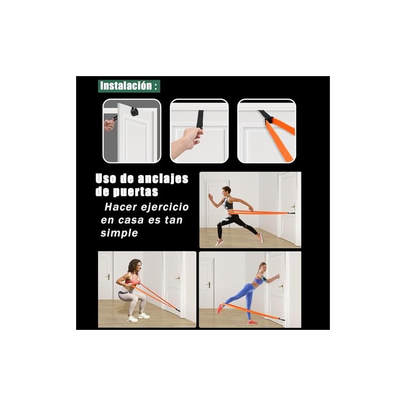 Bandas de Resistencia 13 PCS,Ligas de Resistencia para Ejercicio, Fuerte