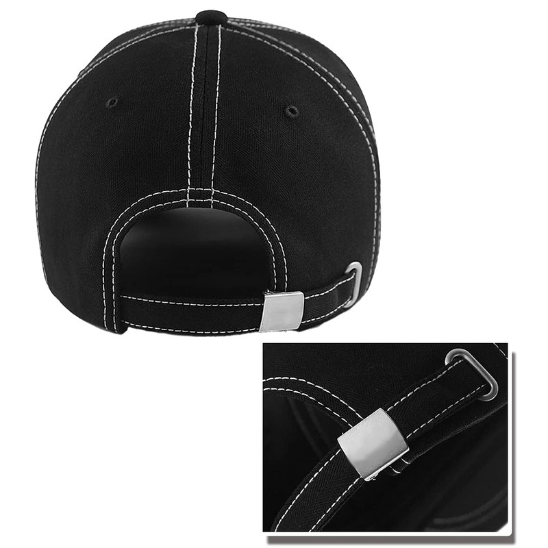 Laquest Short Brim Stitched Short Brim Cap, Large Size, Maximum