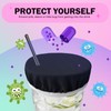 TOEASYWAY Drink Covers for Alcohol, Reusable Cup Cover with Straw