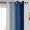 Yakamok 72 Inch Length Light Blocking Grommet Window Drapes,Blue and