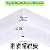 Apex Furnishings Double Fitted Sheet, White Brushed Microfiber Bed Sheets