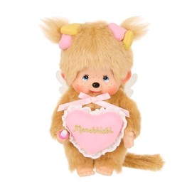 Sekiguchi Love Happy Angel, Monchhichi, S, Girls, 244232, H 8.5 x W 5.1 x D 3.0 inches (21.5 x 13 x 7.5 cm)