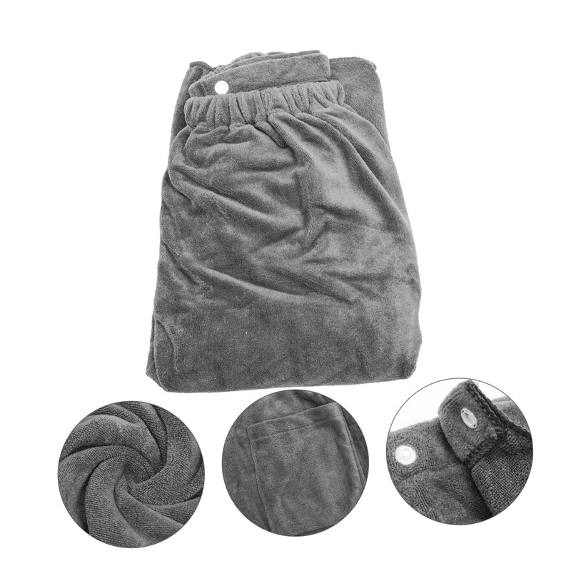 LABRIMP Creative Warm Shower Towel for Men Ultra Absorbent Polyester