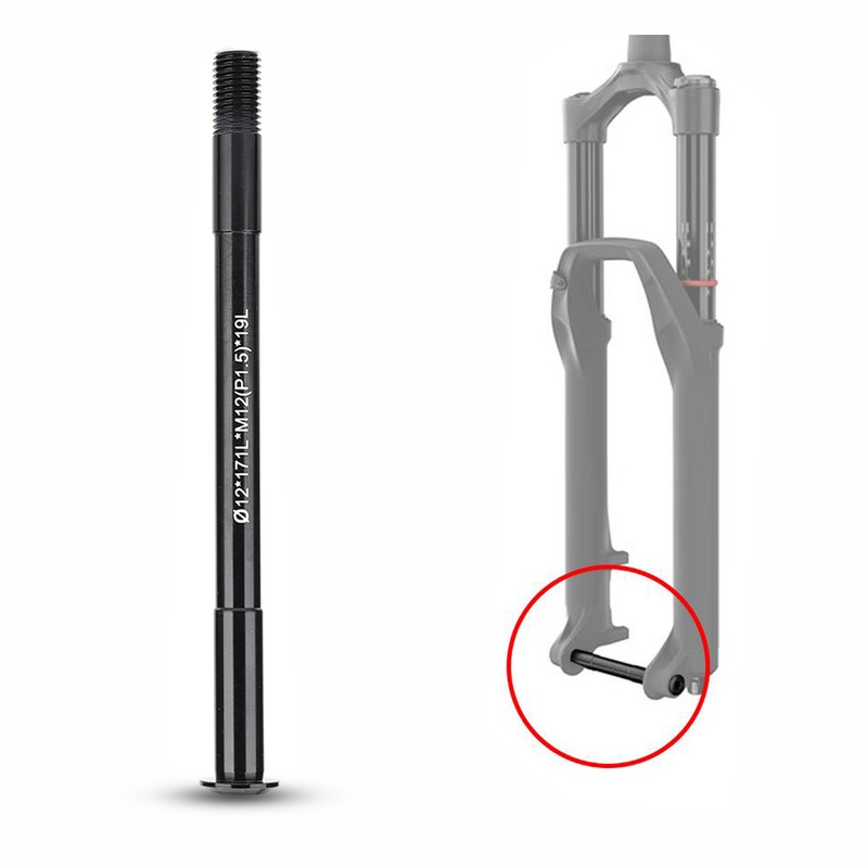 Bike Bicycle Front Hubs Tube Shaft Fork Thru Axle Lever