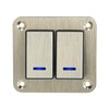X AUTOHAUX 2 Gang Rocker Switch Panel 3 Pin on