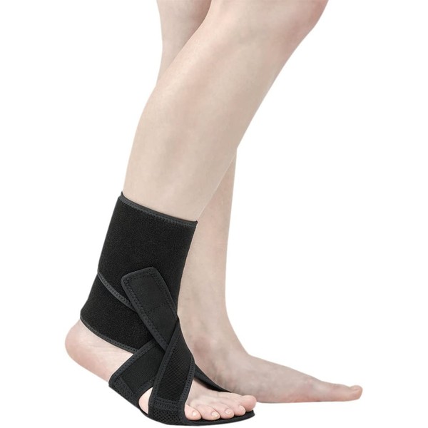 NEOFECT Drop Foot Brace - Breathable Neoprene, Foot Drop, Adjustable Ankle Brace, Achilles Tendonitis, Plantar Fasciitis, Stroke, TBI, ALS, MS, Bone Fracture, AFO, ASO (Left)
