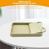 Lesbyit Foldable Pan Lid Holder with Drip Pad, Heat-Resistant Kitchen