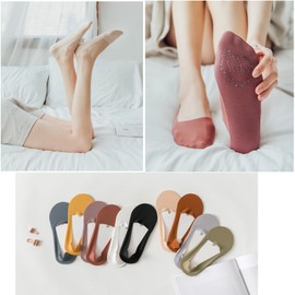 5 Pairs Invisible Ice Silk Socks,No Show Socks Low Cut Comfort Breathable Thin Socks,Non Slip Hidden for for Womens Sock (Multicolor-1)