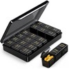 AUVON Weekly Pill Organiser 3 Times a Day, Face-Up Labels