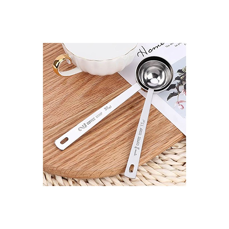Cucharadas de Caf, Cuchara Medidora de Caf de Acero Inoxidable,