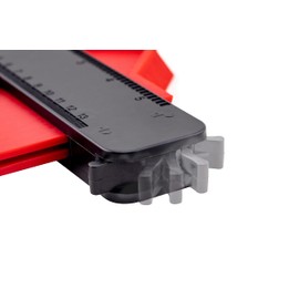 Meister Contour Gauge - 125 mm Working Width - Universal Template - For Precise Transfer of Contours - With Scale & Magnetic Holder / Shape Drafter for Floor Laying / Profile Scanner / 6208920