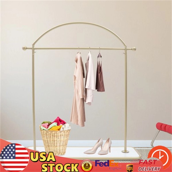 Unbranded Modern Gold Pipe Clothing Rack Garment Shelf Heavy Duty